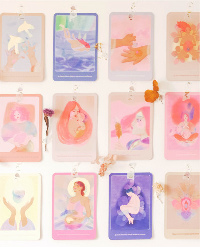 Positive affirmation cards for birth