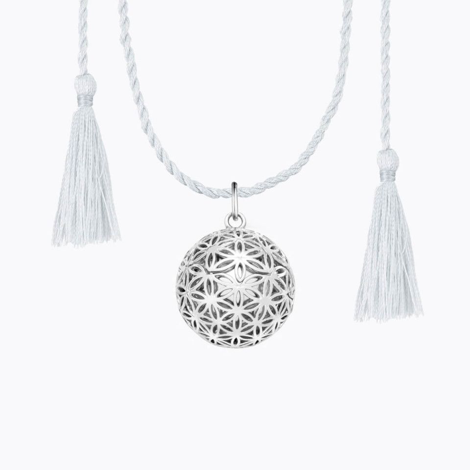 FLOWER OF LIFE Pregnancy Necklace on cord  - 3
