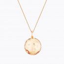Yellow gold plated moon maternity necklace - Ilado Paris