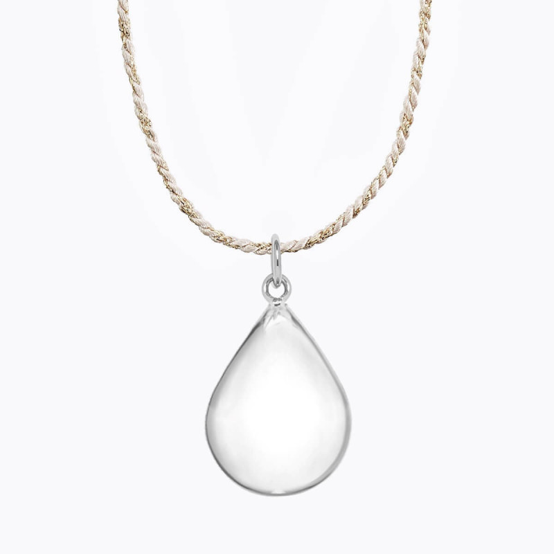 Bola de grossesse goutte argent sur cordon ilado Bola de grossesse goutte argent sur cordon ilado