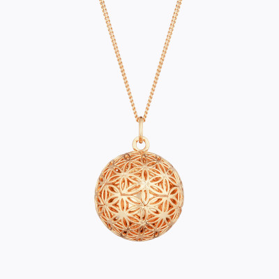 FLOWER OF LIFE Mother-Baby Bonding Box on chain