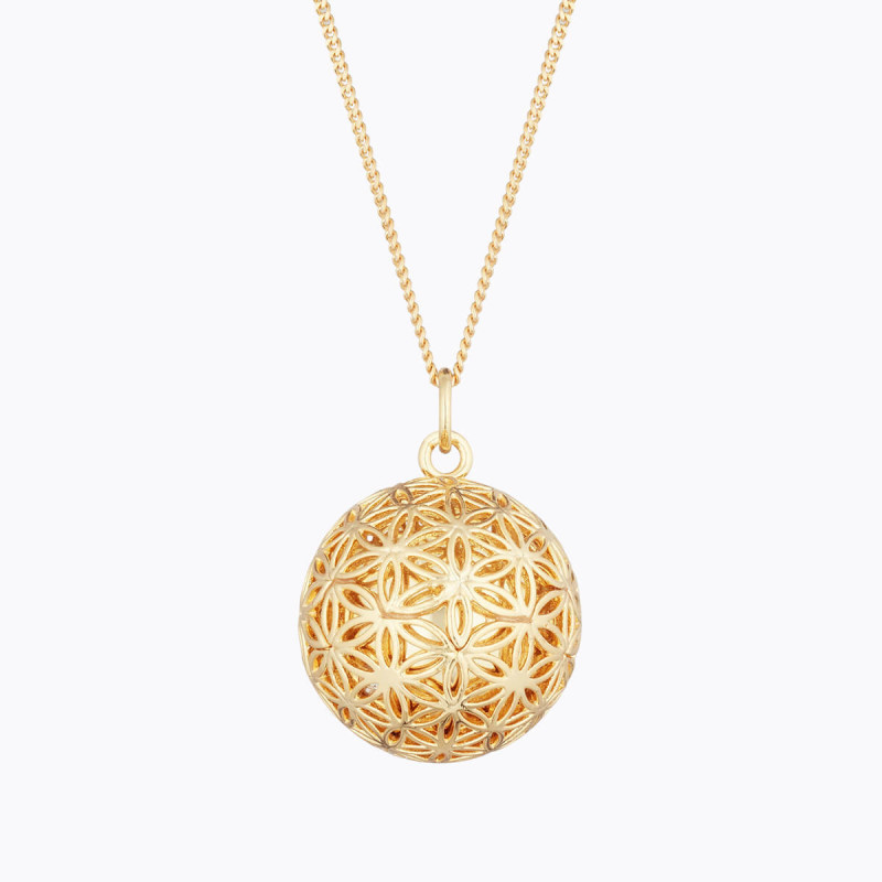 FLOWER OF LIFE Mother-Baby Bonding Box on chain