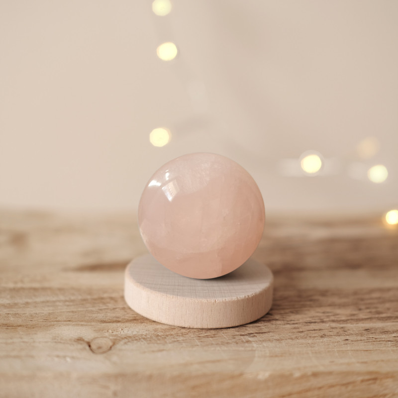 Sphère de pierre naturelle