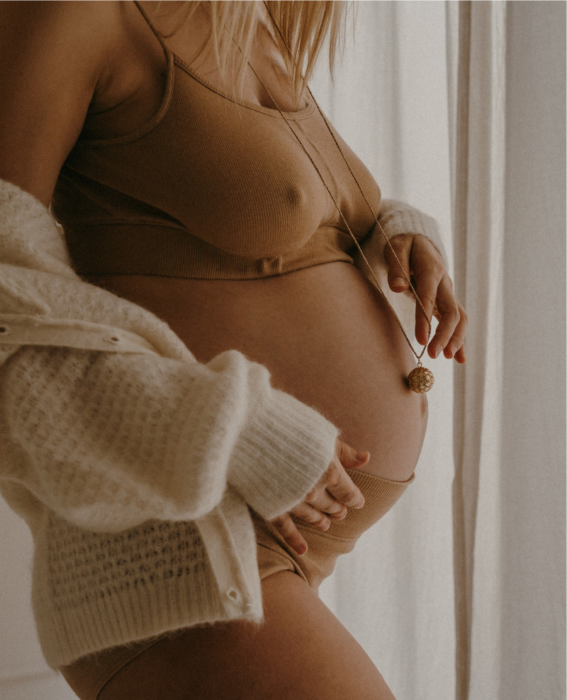 FLOWER OF LIFE Pregnancy Necklace on cord